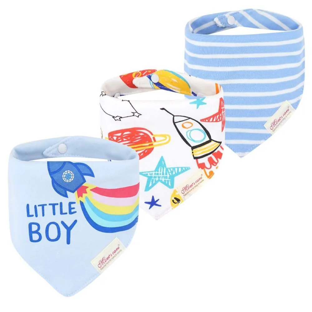 3PCS Baby Cotton double-layer thick waterproof Bibs Baby Accessories Wholesale