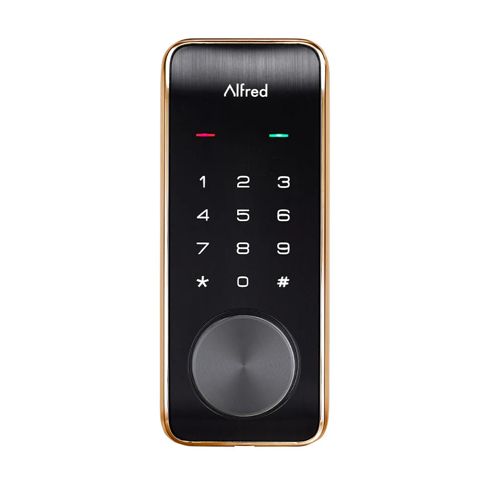 Alfred DB2-B Smart Door Lock Deadbolt Touchscreen Keypad, Pin Code   Key Entry   Bluetooth, Up to 20 Pin Codes