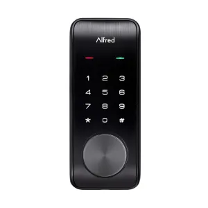 Alfred DB2-B Smart Door Lock Deadbolt Touchscreen Keypad, Pin Code   Key Entry   Bluetooth, Up to 20 Pin Codes