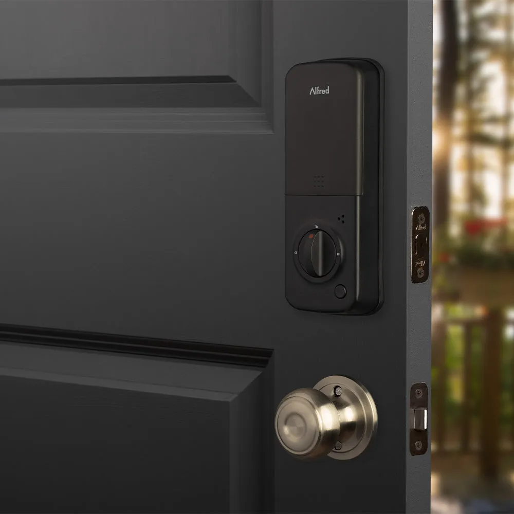 Alfred DB2-B Smart Door Lock Deadbolt Touchscreen Keypad, Pin Code   Key Entry   Bluetooth, Up to 20 Pin Codes