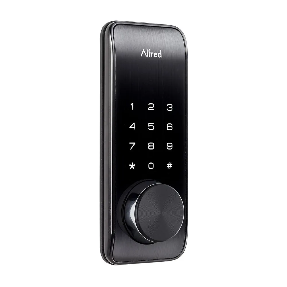 Alfred DB2-B Smart Door Lock Deadbolt Touchscreen Keypad, Pin Code   Key Entry   Bluetooth, Up to 20 Pin Codes
