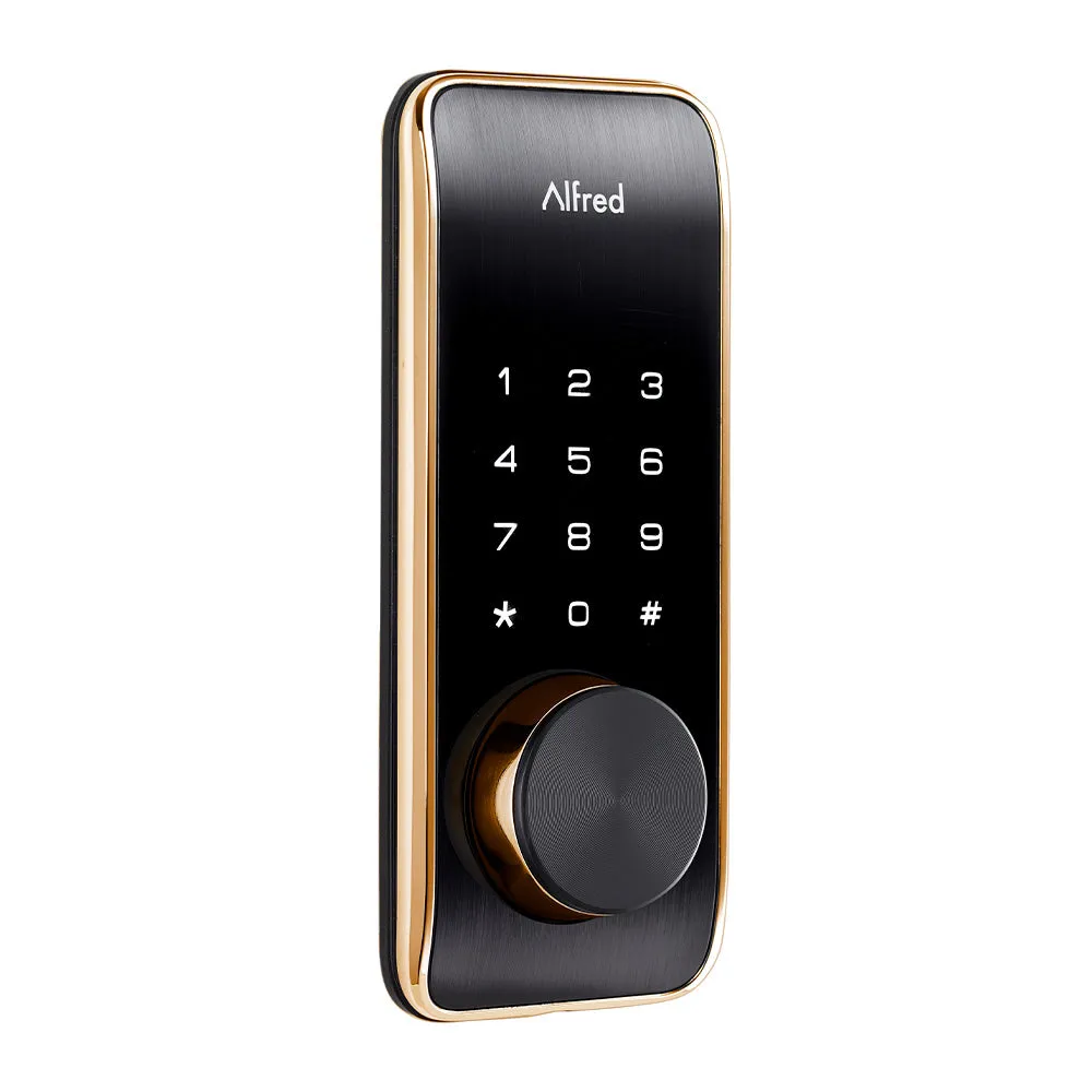 Alfred DB2-B Smart Door Lock Deadbolt Touchscreen Keypad, Pin Code   Key Entry   Bluetooth, Up to 20 Pin Codes