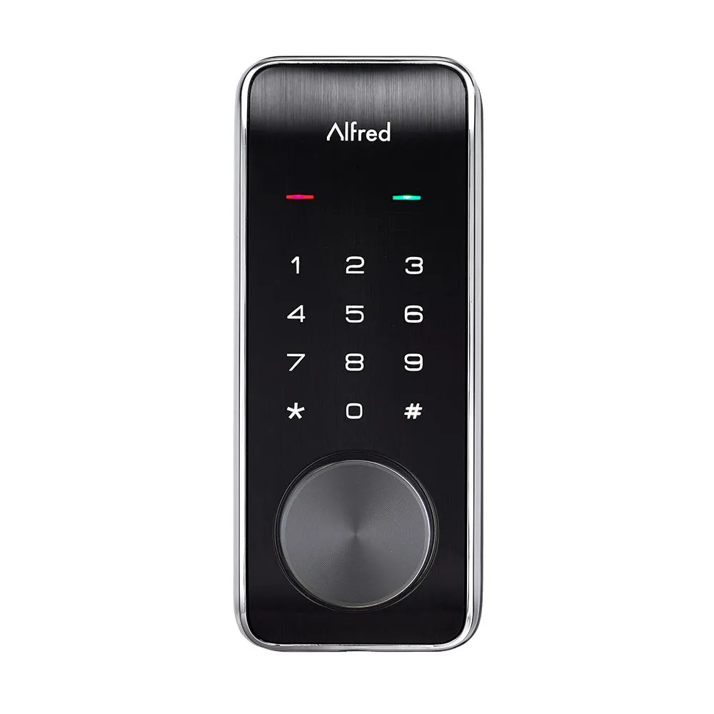 Alfred DB2-B Smart Door Lock Deadbolt Touchscreen Keypad, Pin Code   Key Entry   Bluetooth, Up to 20 Pin Codes
