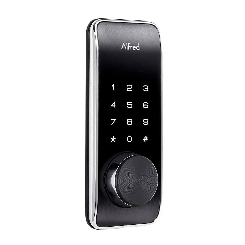 Alfred DB2-B Smart Door Lock Deadbolt Touchscreen Keypad, Pin Code   Key Entry   Bluetooth, Up to 20 Pin Codes