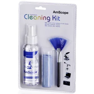 AmScope 3-in-1 Professional Cleaning Kit for Microscopes, Cameras, Laptops, and LCD Screens