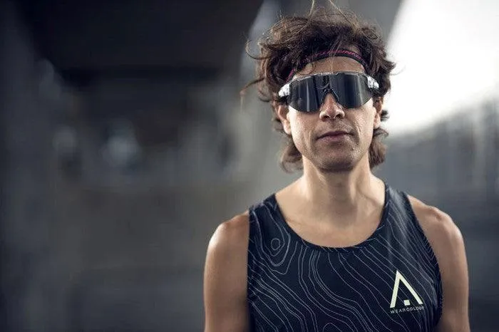 Bliz Matrix Sport Sunglasses (Smoke Blue/Transparent Ice)