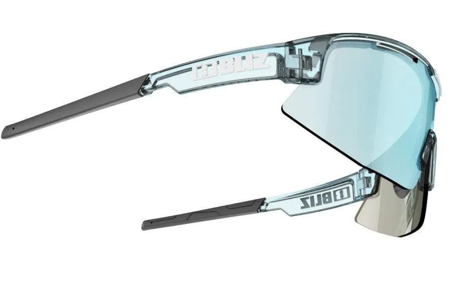 Bliz Matrix Sport Sunglasses (Smoke Blue/Transparent Ice)