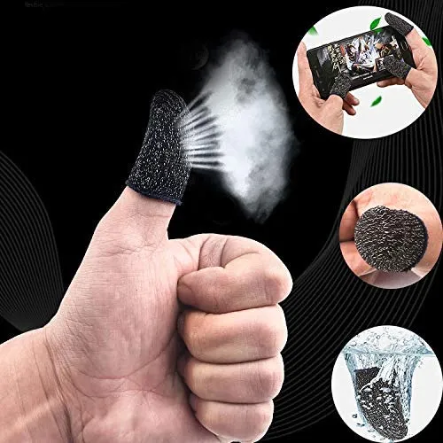 Combo of 2 PCS for Mobile Gaming Finger Sleeve Touchscreen Finger Gloves