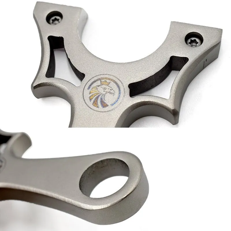 Eagle Head Print Stainless Steel Slingshot