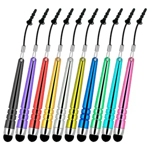 iSOUL Premium Quality 10 Pack Stylus Touch Pen With Anti-Dust Plug Cap IS-ST-984