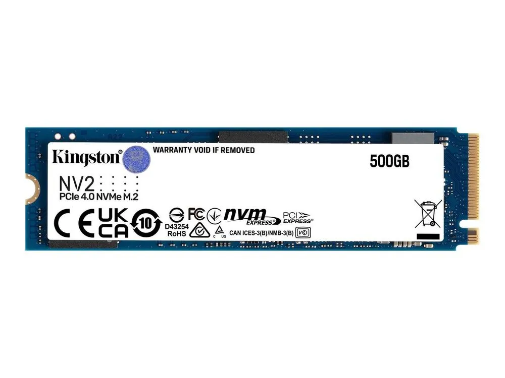 Kingston Ssd Nv2 - 500 Gb - M.2 2280 - Pcie 4.0 X4 Nvme