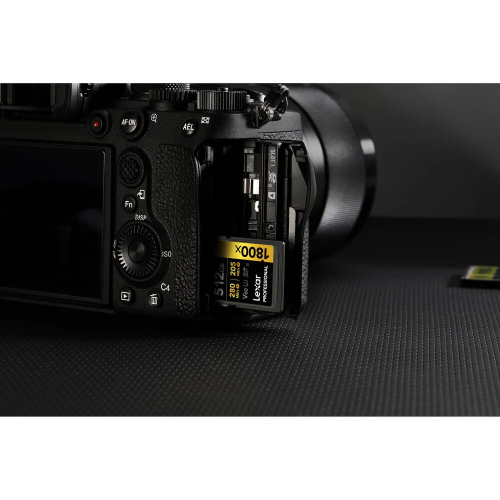 Lexar Professional Gold Series 512GB SDXC UHS-II 270MB/s Memory Card - V60