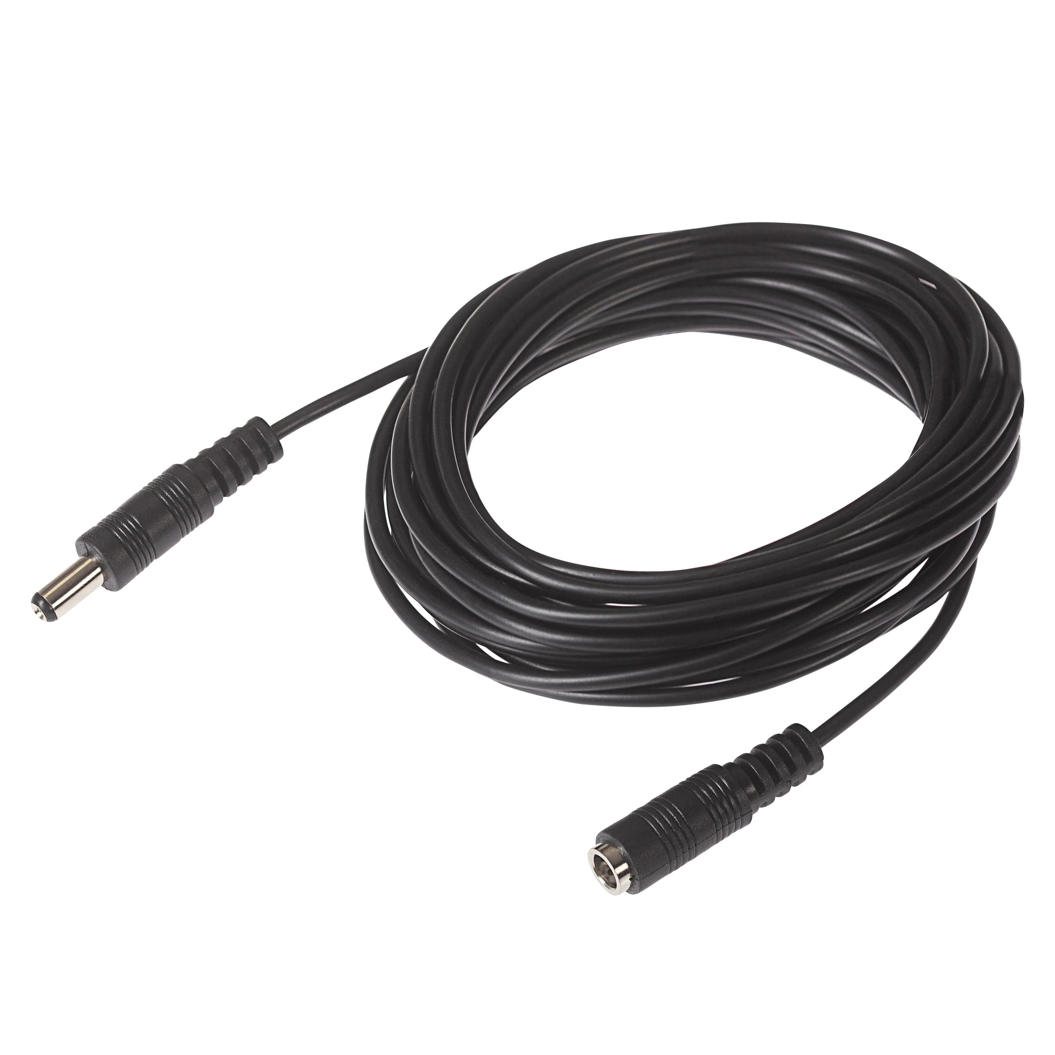 Maplin Power Supply Extension Lead 2.5mm x 5.5mm Plug to 2.5mm x 5.5mm Socket - Black, 5m