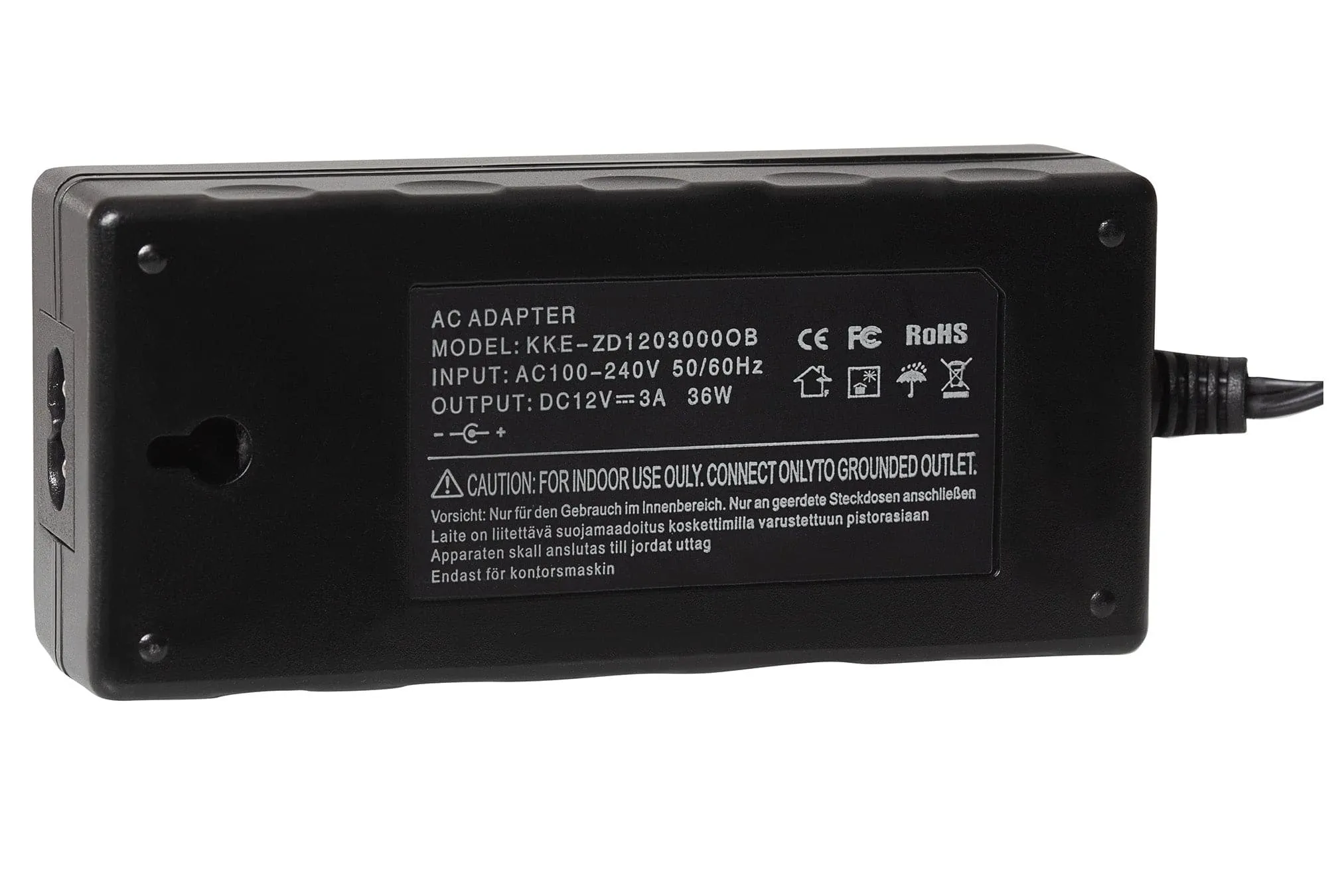 Maplin UK Power Supply 12V DC 5 Amp 60W 2.1 x 5.5 x 12mm Plug - 0.7m Lead