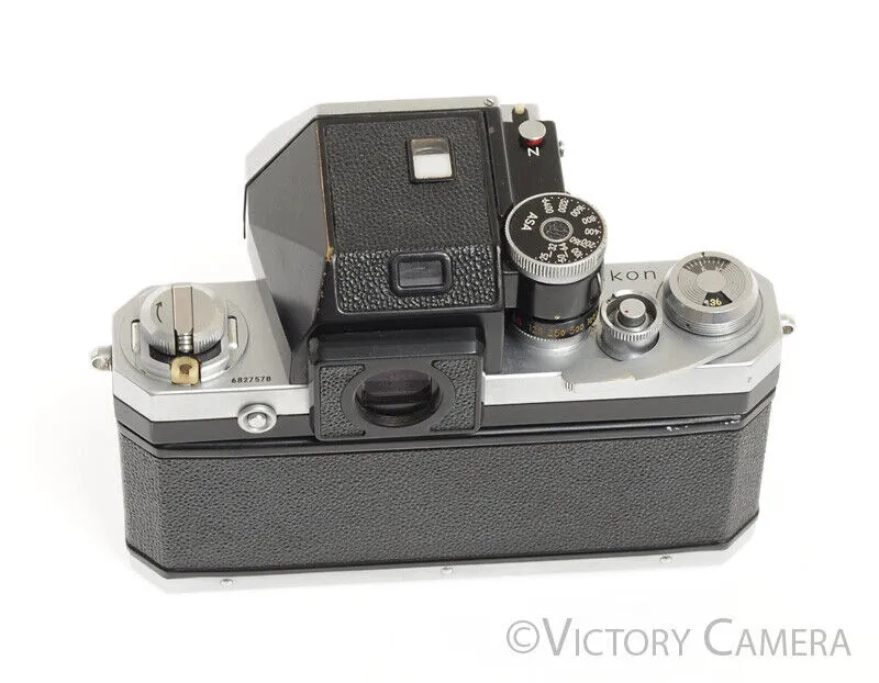 Nikon F Chrome 35mm Film SLR Camera Body -No Meter- [EXC-]