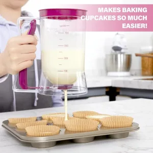Pancake Batter Dispenser with Squeeze Handle