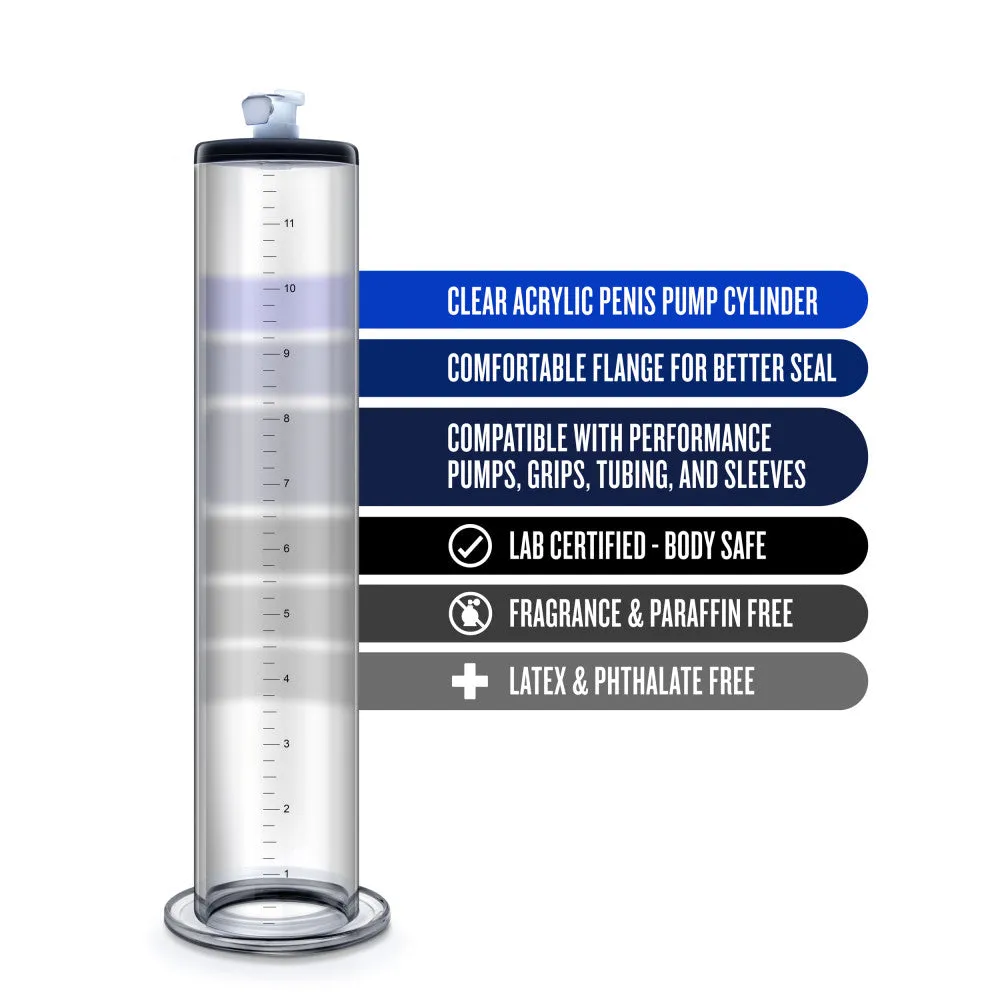 Performance By Blush® | 12 Inch x 2 Inch Penis Pump Cylinder - Clear