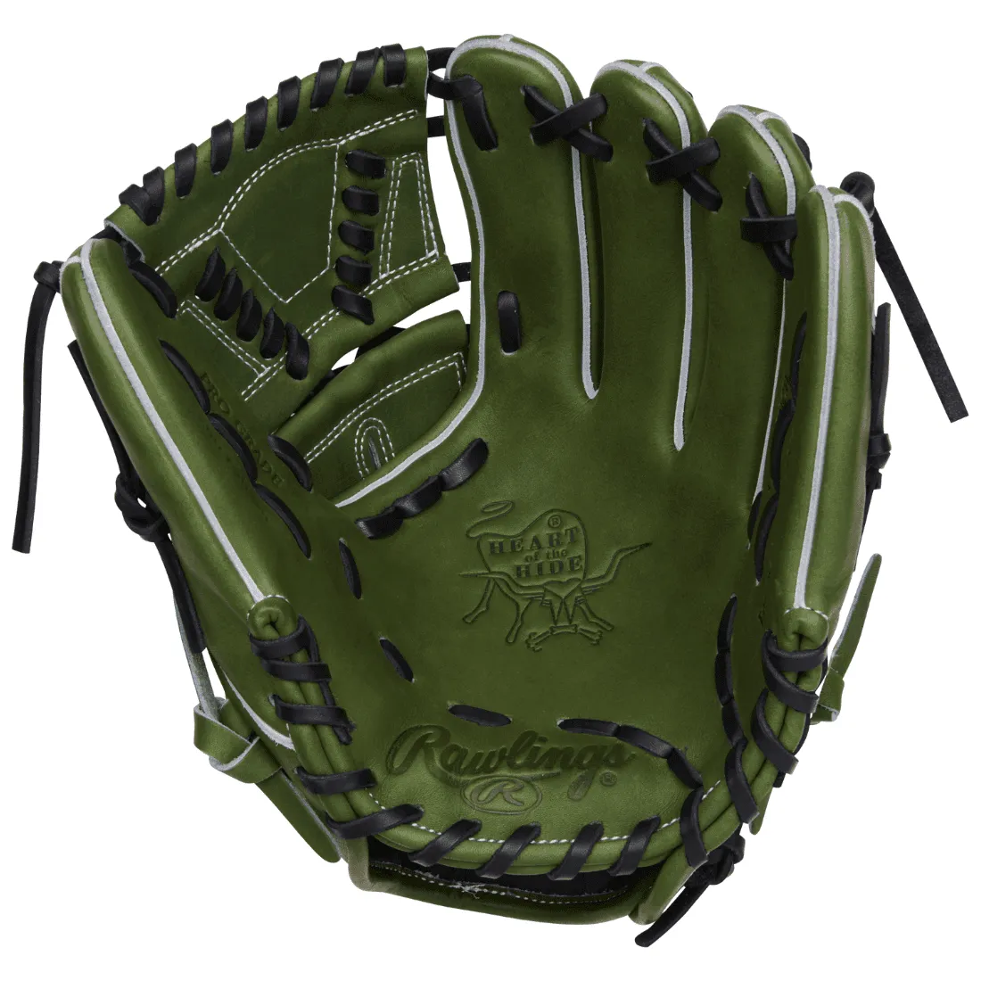 Rawlings Heart of the Hide 11.75" Military Green Baseball Glove: RPRO205-30MG