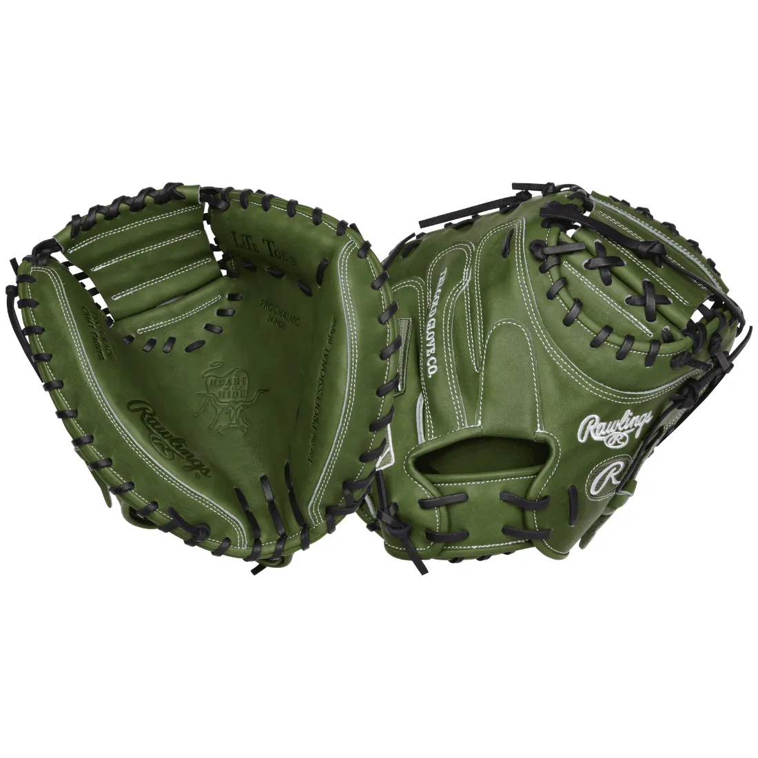 Rawlings Heart of the Hide 34" Military Green Catchers Mitt: RPROCM41MG