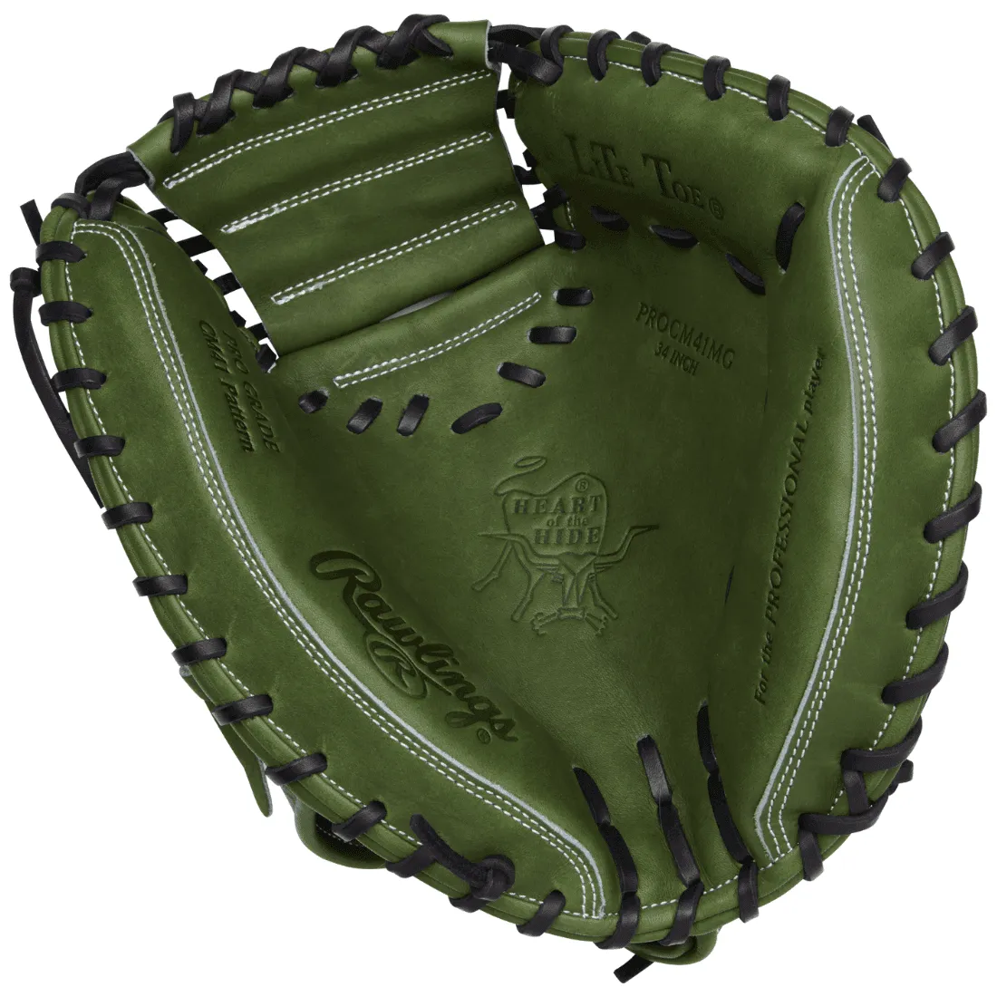 Rawlings Heart of the Hide 34" Military Green Catchers Mitt: RPROCM41MG