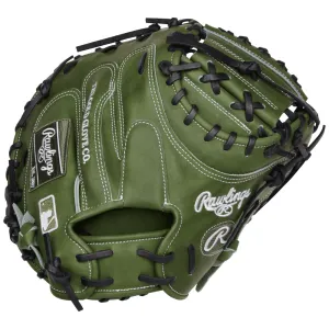 Rawlings Heart of the Hide 34" Military Green Catchers Mitt: RPROCM41MG