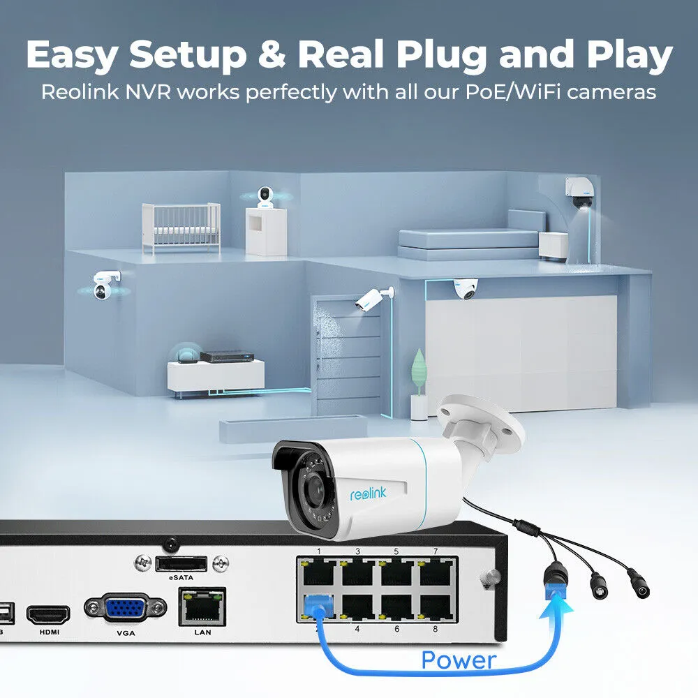 Reolink 4K 8-Channel Network Video Recorder (NVR)RLN8-410