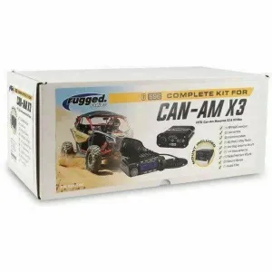 Rugged Radios Can Am Maverick X3 Complete UTV Communication Kit with Dash Mount