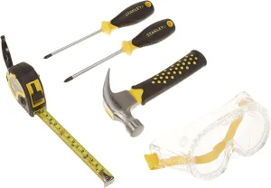 Stanley Jr. 5 Piece Tool Set | Real Tools for Kids
