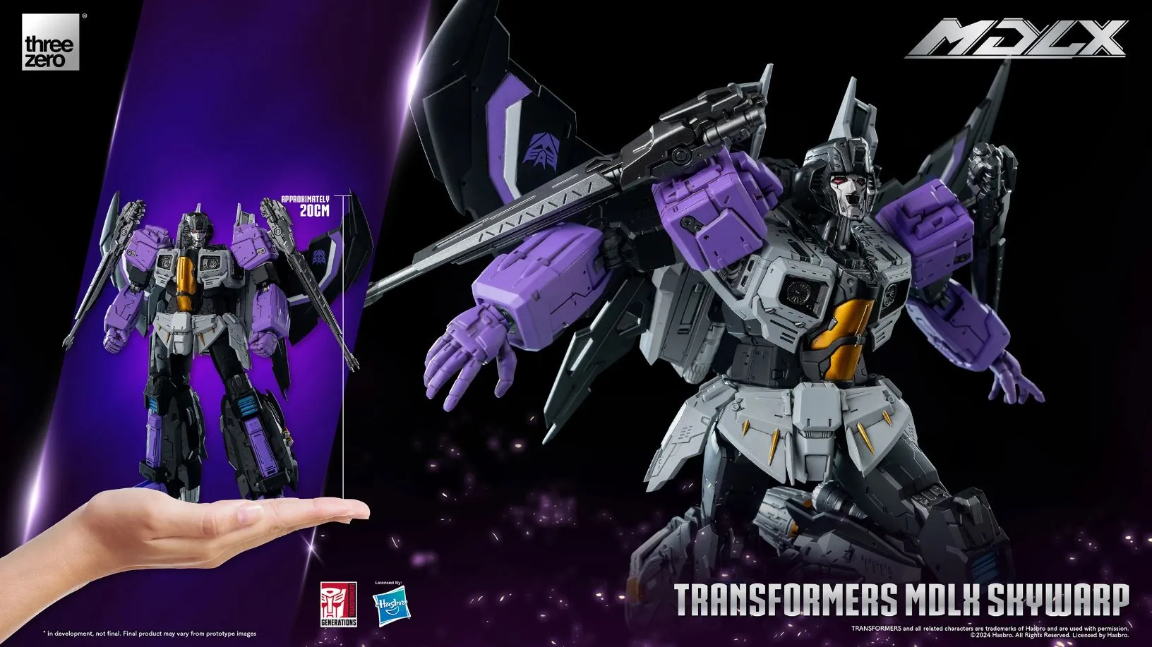 ThreeZero Transformers Skywarp MDLX Action Figure
