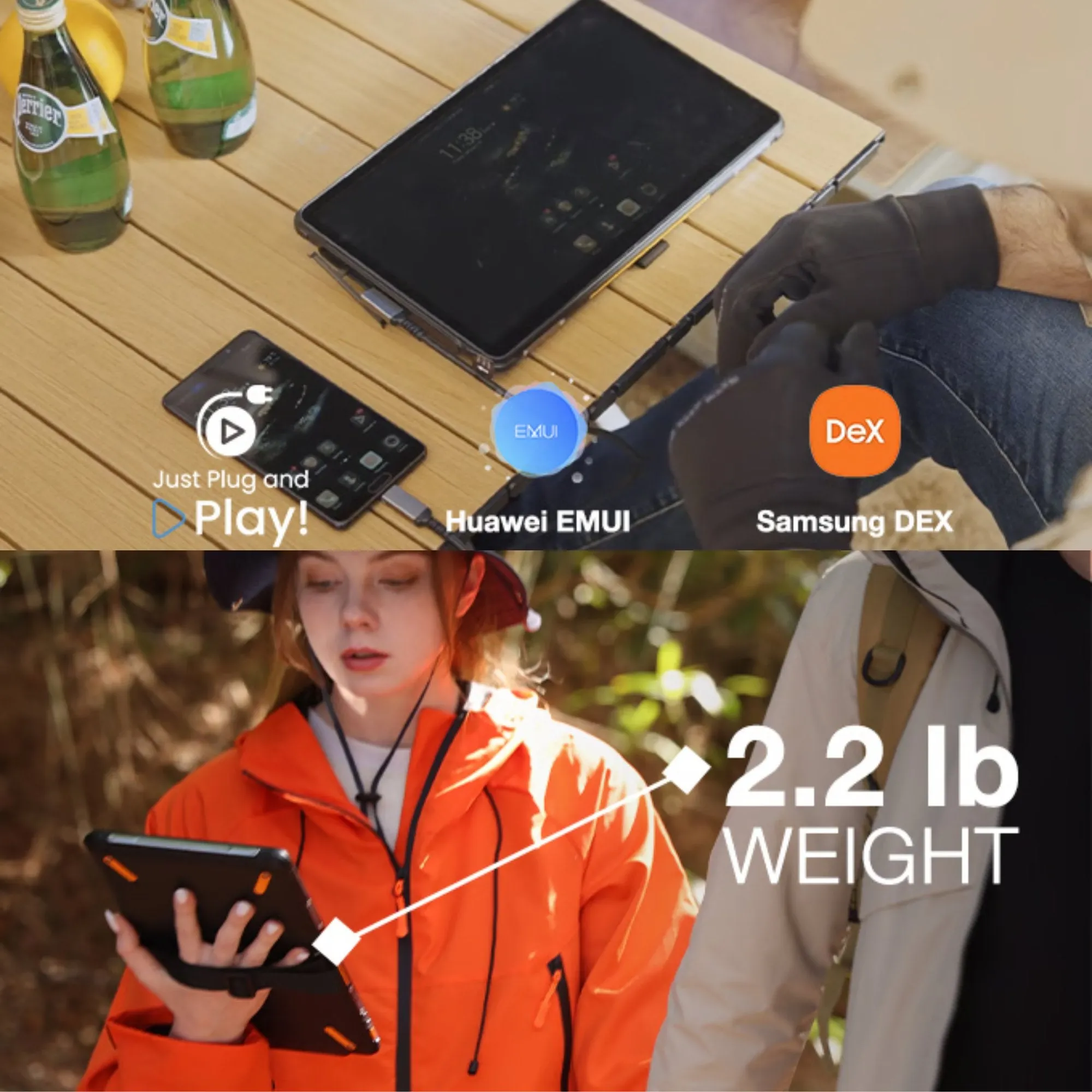 TUTT 12” Touchscreen Rugged Portable Monitor | 5000mAh Battery | Water & Drop Proof | Digital Photo Frame Mode | N1Pro 128GB SanDisk Extreme Pro 200MB/s & Reader Kit