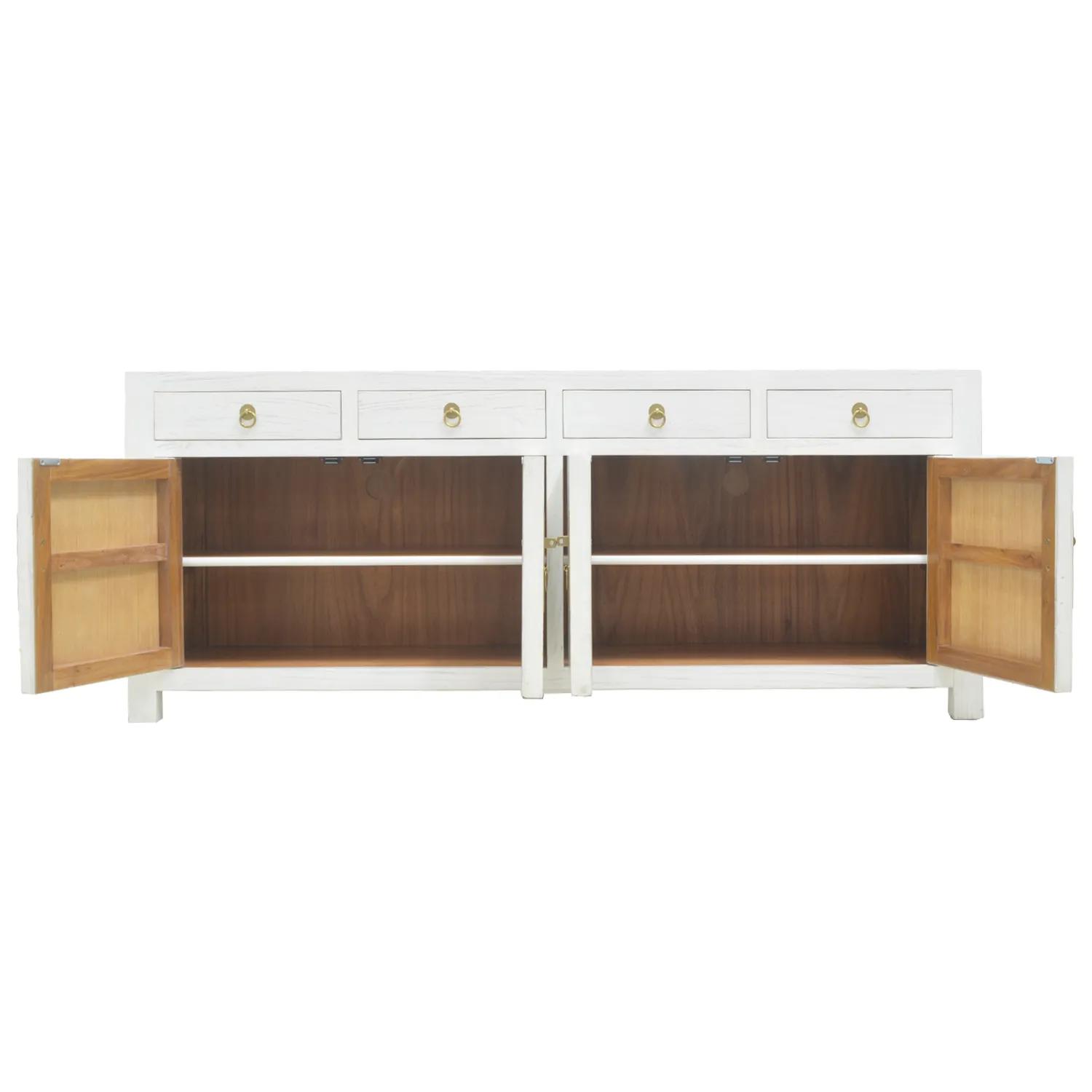 TV CONSOLE FLEUR 4DW4DR WHITE WASH MQZ-25