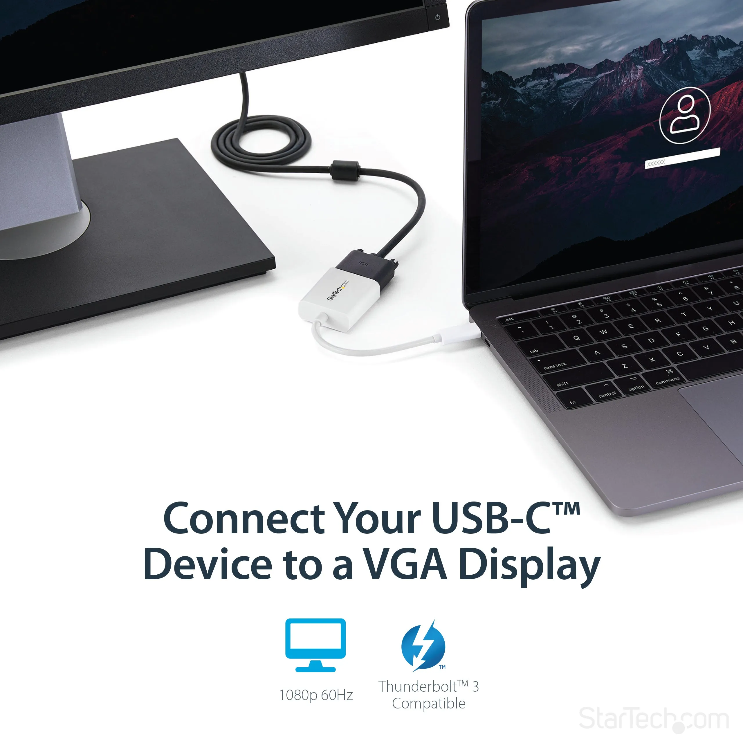 Usb C To Vga Adapter Dongle Tb3