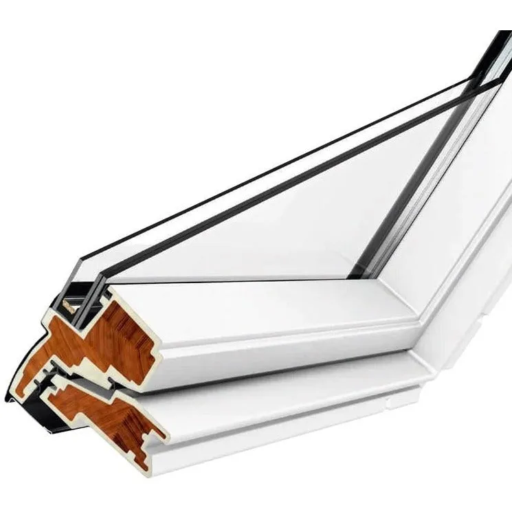 VELUX GGU CK06 006930 Triple Glazed Heat Protection White Polyurethane INTEGRA® SOLAR Window (55 x 118 cm)