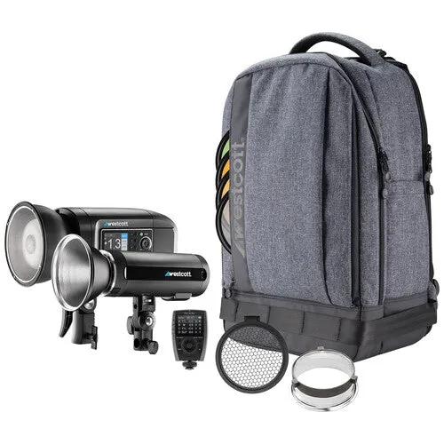 Westcott FJ400-200 2-Light Portable Portrait Flash Kit with FJ-X3m Universal Wireless Trigger